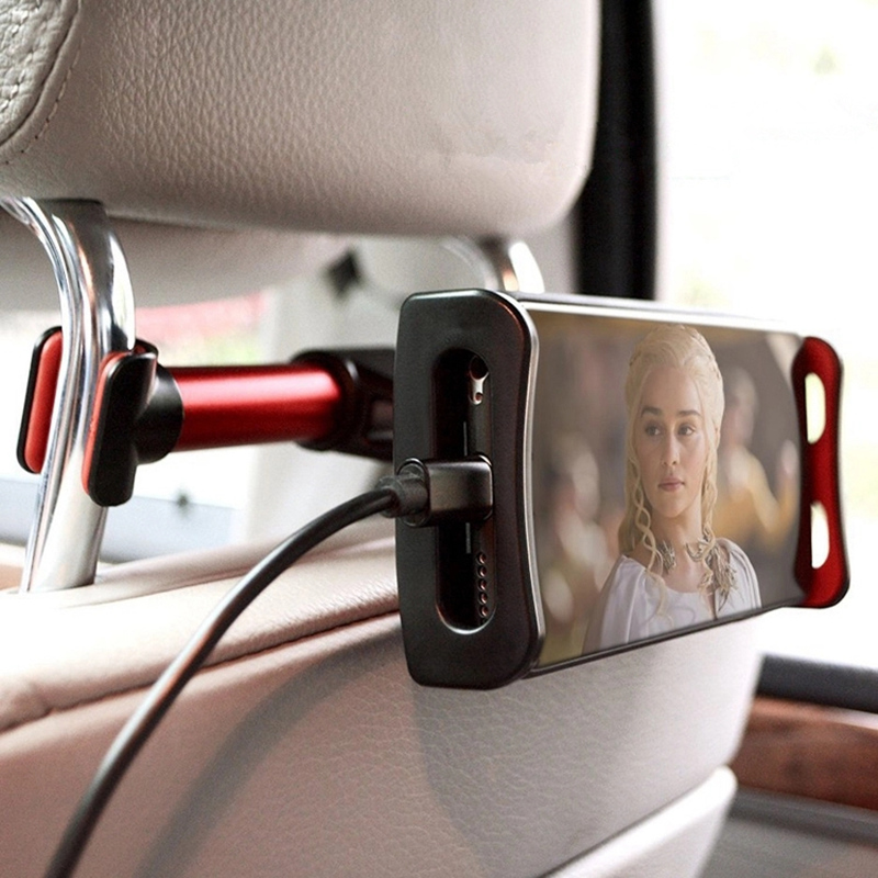 Bactsat Car Mobile Holder Car Tausta Puhelin Tablet Mount iPhone 7 8 x iPad Samsung S8 Headrest Tabletin haltija